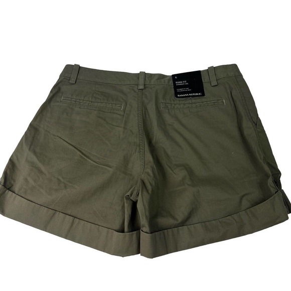 Banana Republic Olive Green Ryan Fit Shorts Size 6 - Picture 8 of 10
